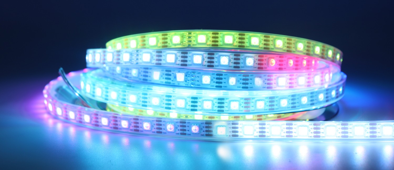 內置RT1809 5050RGB 60燈 12V 單點單控斷點續傳